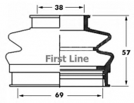 Пыльник FIRST LINE FCB6064