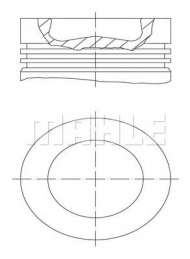 Поршень PERFECT CIRCLE 56 04318 0