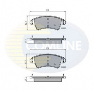 Комплект тормозных колодок COMLINE CBP01260