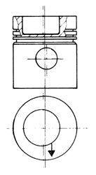 Поршень KOLBENSCHMIDT 93831600