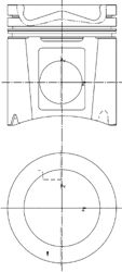 Поршень KOLBENSCHMIDT 97411700