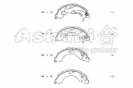 Комлект тормозных накладок ASHUKI C011-01
