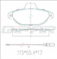Комплект тормозных колодок DITAS DFB2655