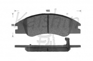 Комплект тормозных колодок KAISHIN D11157