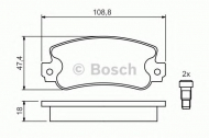 Комплект тормозных колодок BOSCH 0 986 424 098