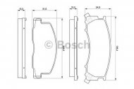Комплект тормозных колодок BOSCH 0 986 424 183