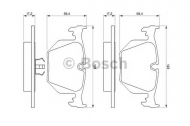 Комплект тормозных колодок BOSCH 0 986 424 185
