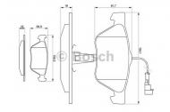 Комплект тормозных колодок BOSCH 0 986 494 004