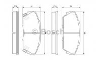Комплект тормозных колодок BOSCH 0 986 424 260