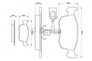 Комплект тормозных колодок BOSCH 0 986 424 352