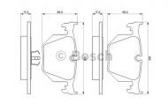 Комплект тормозных колодок BOSCH 0 986 424 365