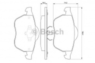 Комплект тормозных колодок BOSCH 0 986 424 481