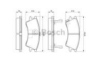 Комплект тормозных колодок BOSCH 0 986 424 575