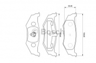 Комплект тормозных колодок BOSCH 0 986 424 585
