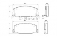 Комплект тормозных колодок BOSCH 0 986 424 724