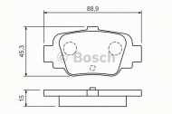 Комплект тормозных колодок BOSCH 0 986 424 800