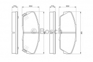 Комплект тормозных колодок BOSCH 0 986 461 125