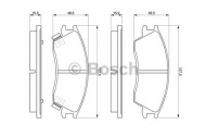Комплект тормозных колодок BOSCH 0 986 461 127