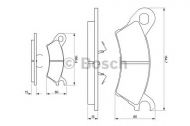 Комплект тормозных колодок BOSCH 0 986 490 370