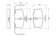 Комплект тормозных колодок BOSCH 0 986 490 930