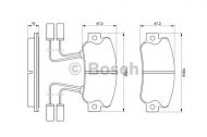 Комплект тормозных колодок BOSCH 0 986 491 330