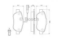 Комплект тормозных колодок BOSCH 0 986 494 114