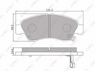 Комплект тормозных колодок LYNXauto BD-3407