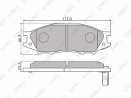 Комплект тормозных колодок LYNXauto BD-3409
