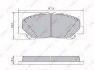 Комплект тормозных колодок LYNXauto BD-7576