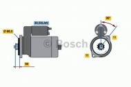 Стартер BOSCH 0 001 124 022
