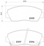Комплект тормозных колодок HELLA PAGID 8DB 355 015-171