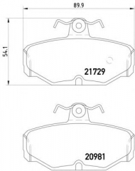 Комплект тормозных колодок HELLA PAGID 8DB 355 017-631