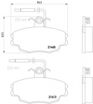Комплект тормозных колодок HELLA PAGID 8DB 355 017-981