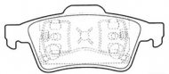 Комплект тормозных колодок ASVA AKD-2220