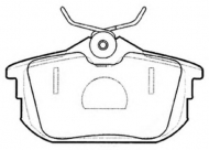 Комплект тормозных колодок ASVA AKD-3593