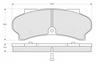 Комплект тормозных колодок PROCODIS FRANCE PF1239
