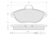Комплект тормозных колодок PROCODIS FRANCE PF1335