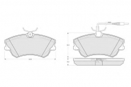 Комплект тормозных колодок PROCODIS FRANCE PF1347