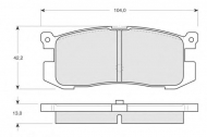 Комплект тормозных колодок PROCODIS FRANCE PF1415