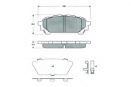 Комплект тормозных колодок PROCODIS FRANCE PF1560