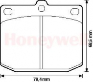 Комплект тормозных колодок BENDIX 572115B