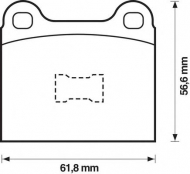 Комплект тормозных колодок BENDIX 571221B