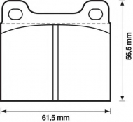 Комплект тормозных колодок BENDIX 571279B