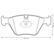 Комплект тормозных колодок BENDIX 573185B