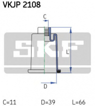 Комплект пыльника SKF VKJP 2108