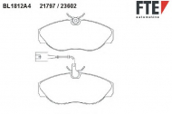 Комплект тормозных колодок FTE BL1812A4