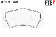 Комплект тормозных колодок FTE BL1841A1