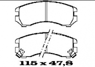 Комплект тормозных колодок FTE BL1296A2