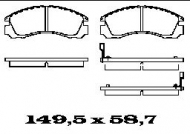 Комплект тормозных колодок FTE BL1388A2