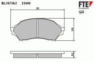 Комплект тормозных колодок FTE BL1673A2